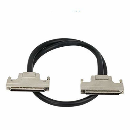 Picture of GZGMET SCSI Cable HPDB100 Cable HPDB 100 Pin Male to Male Cable Office Computer Connector (2 Meter)