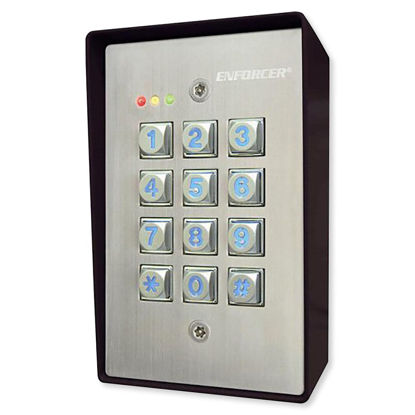 Picture of Seco-Larm SK-1123-SQ Weather-Resistant Illuminated Stand-Alone Keypad (1)