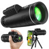 Picture of JiaSifu 40x60 High Definition Monocular Telescope with Smartphone Adapter, BAK4 Prism FMC Monocular with Clear Low Light Vision for Wildlife Hunting Camping Travelling（LD006-00A-17-3）