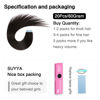 Picture of SUYYA Tape in Hair Extensions Human Hair Off Black 28 Inch 60g/pack 20pcs Straight Seamless Skin Weft Tape in Real Human Hair Extensions(28inch #1B Off Black)