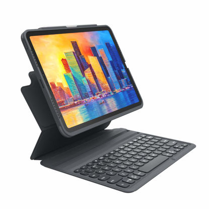 Picture of ZAGG Pro Keys Detachable Case and Wireless Keyboard for Apple iPad Pro 11, Multi-Device Bluetooth Pairing, Backlit Laptop-Style Keys, Apple Pencil Holder, 6.6ft Drop Protection, Lightweight Design