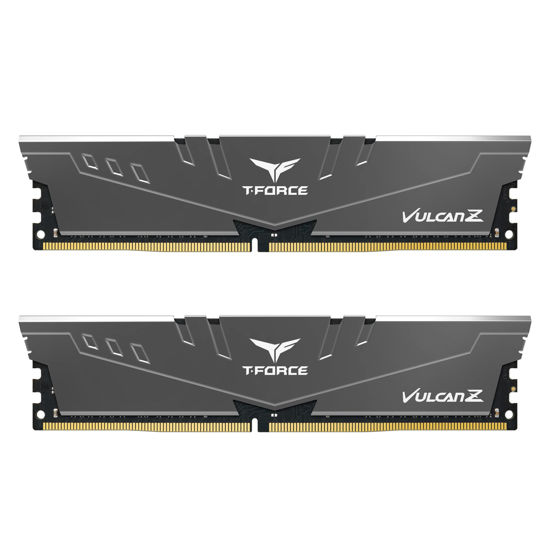 Picture of TEAMGROUP T-Force Vulcan Z DDR4 64GB Kit (2x32GB) 3600MHz (PC4-28800) CL18 Desktop Memory Module Ram (Gray) - TLZGD464G3600HC18JDC01