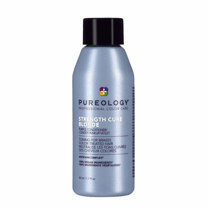 Picture of Pureology Strength Cure Blonde Purple Conditioner for Blonde & Lightened Color-Treated Hair, 1.7 Fl Oz