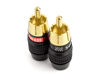 Picture of Sewell Deadbolt RCA Plugs with Fast-Lock Technology, 2 Pair (4 Pieces), Premium Solderless RCA Plugs