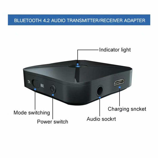 GetUSCart Bluetooth 5 0 Adapter Bluetooth Transmitter Receiver 2in1