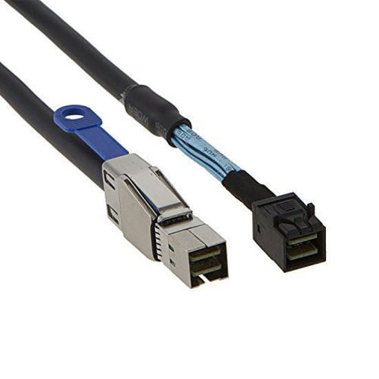 Picture of CableCreation 3.3FT External HD Mini SAS SFF-8643 to SFF-8644 Cable, 1M/ Black