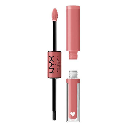 Picture of NYX PROFESSIONAL MAKEUP Shine Loud, Long-Lasting Liquid Lipstick with Clear Lip Gloss - Cash Flow (Light Dusty Rose)