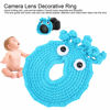 Picture of Shutter Huggers, Hand Knitted Camera Lens Decorative Ring Camera Prop for Newborn Photo(Blue)