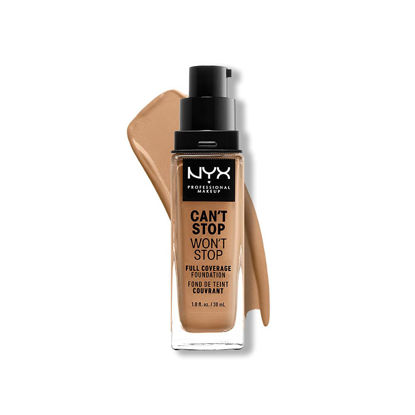 Picture of NYX PROFESSIONAL MAKEUP Can't Stop Won't Stop Foundation, 24h Full Coverage Matte Finish - Camel