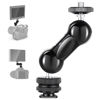 Picture of Neewer Cool Ballhead Multi-Function Double Ball Head with Cold Shoe Mount and 1/4" Screw for DSLR Cameras, Camcorders, Camera Cage, Monitor, LED Light, Load up to 2.2lb/1kg - ST13