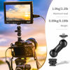 Picture of Neewer Cool Ballhead Multi-Function Double Ball Head with Cold Shoe Mount and 1/4" Screw for DSLR Cameras, Camcorders, Camera Cage, Monitor, LED Light, Load up to 2.2lb/1kg - ST13