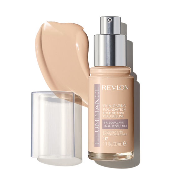 Picture of Revlon Illuminance Skin-Caring Liquid Foundation, Hyaluronic Acid, Hydrating and Nourishing Formula with Medium Coverage, 117 Light Beige (Pack of 1)