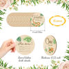 Picture of 16 Pieces Wooden Baby Monthly Milestone Cards Baby Monthly Milestone Marker Discs Double Sided Monthly Milestone Wooden Circles Baby Months Signs for Baby Shower Newborn Photo Props(Jungle Animal)