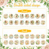 Picture of 16 Pieces Wooden Baby Monthly Milestone Cards Baby Monthly Milestone Marker Discs Double Sided Monthly Milestone Wooden Circles Baby Months Signs for Baby Shower Newborn Photo Props(Jungle Animal)