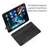 Picture of Ultra-Slim Bluetooth Keyboard Portable Mini Wireless Keyboard Rechargeable for Apple iPad iPhone Samsung Tablet Phone Smartphone iOS Android Windows (7 inch Black)