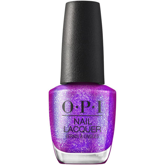 Picture of OPI Nail Lacquer, Sheer & Bright Shimmer Finish Purple Nail Polish, Up to 7 Days of Wear, Chip Resistant & Fast Drying, Fall 2023 Collection, Big Zodiac Energy, Feelin' Libra-ted, 0.5 fl oz