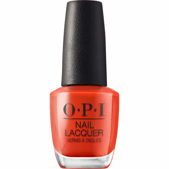 Picture of OPI Nail Lacquer, A Red-vival City, Red Nail Polish, Lisbon Collection, 0.5 fl oz