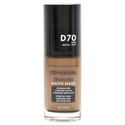 Picture of COVERGIRL Trublend Matte Made Liquid Foundation, D70 Cappuccino, 1.01 Fl Oz, 2 Count