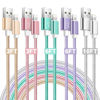 Picture of iPhone Charger,[Apple MFi Certified] 5Pack iPhone Lightning Cables iPhone Charger Cord Phone Chargers iPhone Apple Charger Cable Nylon Braided Compatible with iPhone14 13 12 11 XS MAX XR 8 7 6s iPad