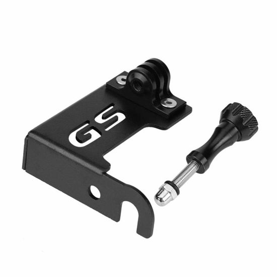 Picture of Keenso Motorcycle Front Left Camera Support Bracket Go Pro Side Camera Bracket Stand for R1200gs Lc R1200gs Lc Adv(Black)