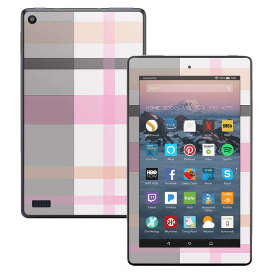 Picture of MightySkins Skin Compatible with Amazon Kindle Fire 7 (2017) - Plaid | Protective, Durable, and Unique Vinyl Decal wrap Cover | Easy to Apply, Remove, and Change Styles | Made in The USA