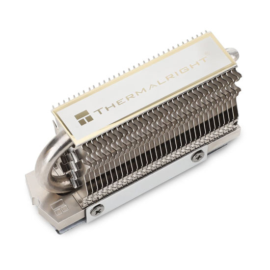 Picture of Thermalright HR-09 2280 SSD Heatsink, Contains a Heat Pipe, Double-Sided Heat Sink, Reflow Soldering Process, with Thermal Silicone Pad for M.2 SSD Hard Disk, Computer and PC