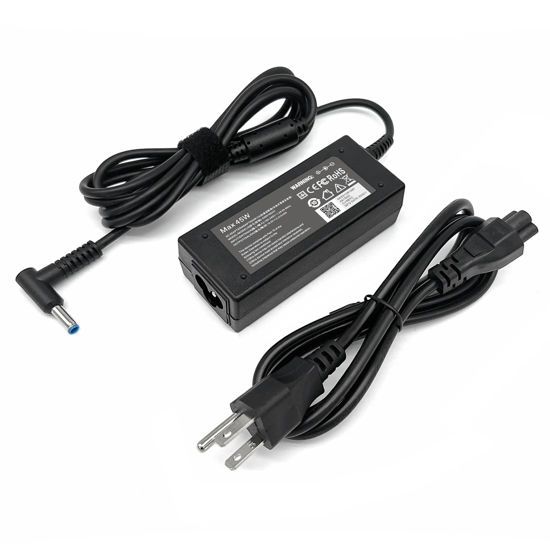 Picture of 45W 19.5V 2.31A for HP Laptop Charger Blue Tip, HP Pavilion x360 11 13 15, Zbook 14u G4 G5 15u 15 G3, 15-f111dx 15-f211wm 15-f233wm 15-f278nr 15-r052nr 15-r132wm with Power Cord