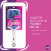 Picture of Goody Quikstyle Detangling Paddle Brush - Absorbent Microfiber and Vented Back Helps Dry Hair Faster - Detangler Comb is Pain-Free Hair Brush Ideal for Thick & Medium to Long Hair