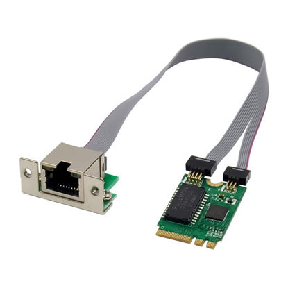 Picture of CWDRDX Mini PCIE Network Card M.2 A+E to RTL8111F Gigabit Ethernet Card Single Port RJ45 Ethernet Network Card