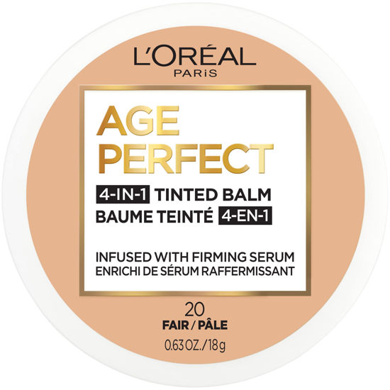 Picture of L’Oréal Paris Age Perfect 4-in-1 Tinted Face Balm Foundation with Firming Serum, Fair 20, 0.61 Ounce