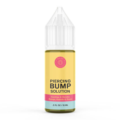 Picture of Base Labs Piercing Bump & Keloid Bump Removal Solution | Soothing Piercing Aftercare | Piercing Bump Keloid Scar Removal | Ear & Nose Piercing Cleaner for Keloid Bumps | Piercing Aftercare Oil | 15ml