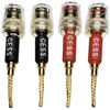 Picture of CNCESS CESS-220 Pin Banana Plug to 4mm Female Banana Jack/Speaker Wire, 4 Pack (Braided-Type to 4mm)