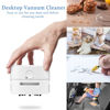 Picture of Desktop Vacuum Cleaner-Crumb Vacuum/Desk Vacuum Cleaner Mini Handheld Table dust Sweeper Energy Saving/360º Rotatable Design for Keyboard/Hom/Can Suck up Crumbs dusts Hairs in Office Kitchen (White)