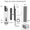 Picture of 7-in-1 Electronic Cleaner Kit - Portable Cleaning for Airpods Laptop, Keyboard, with Cleaning Pen Brush Spray for Phone iPad Computer Screen/Keyboard/Headphones/Bluetooth Earphones (Light Grey)