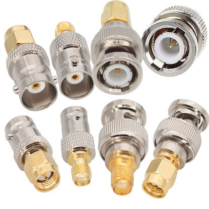 Picture of SMA to BNC Kits 3 Sets RF Coaxial Adapter Male Female Coax Connector 12 Pcs