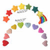 Picture of XIANSHI 5Pcs/Set DIY Handmade Baby Wool Felt Rainbow Stars Love Heart Home Party Decorations Newborn Photography Props Infant Photo Shooting Accessories, Exquisite and Cute Newborn Photography Prop