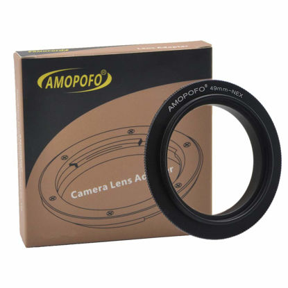 Picture of 49mm Filter Thread Macro Reverse Mount Adapter Ring,& for Sony E-Series Camera A6500 A6300 A5100 A6000 A5000 A3000 NEX-5T NEX-3N NEX-6 NEX-5R NEX-F3 NEX-3 NEX-5 A7RIII A9 A7III A7 A7s A7R A7II A7RII A