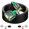 Picture of YOTETION HDMI to VGA 10Ft Cable with IC, Gold-Plated HDMI to VGA Compatible for Computer, Desktop, Laptop, PC, Monitor, Projector,HDTV, Raspberry Pi, Roku, Xbox and More, Grey