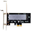 Picture of GLOTRENDS M.2 PCIe X1 Adapter with M.2 Heatsink for M.2 PCIe 4.0/3.0 SSD (NVMe/AHCI Key M), PCIe X1/X4/X8/X16 Lane Installation, but Only PCIe X1 Bandwidth (PA09-X1-HS)