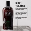 Picture of American Crew Shampoo, Conditioner & Body Wash for Men, 3-in-1, Tea Tree Scent, 8.4 Fl Oz