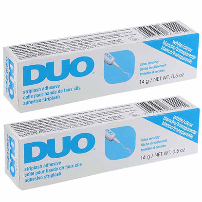 Picture of DUO Strip Eyelash Adhesive Clear, for Fake Strip Lash, 0.5 oz, 2-Packs