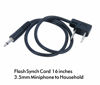 Picture of Sunset Foto 16" 3.5mm Plug to Household Flash PC Sync Cord Cable 16 inch Studio Photography