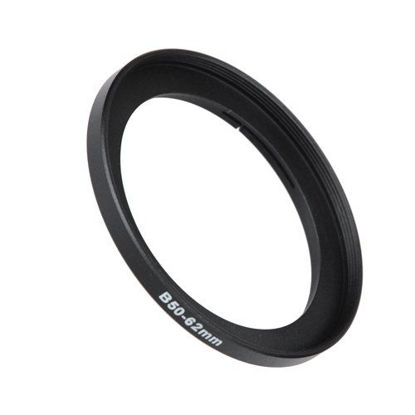 Picture of Fotodiox Bayonet 50 B50-62mm Step Up Filter Adapter Ring for Hasselblad, Anodized Black Metal Filter Adapter Ring