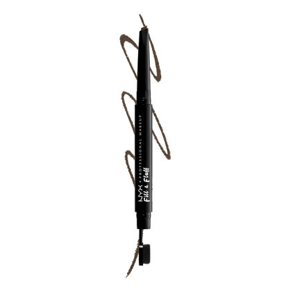 Picture of NYX PROFESSIONAL MAKEUP Fill & Fluff Eyebrow Pomade Pencil, Ash Brown