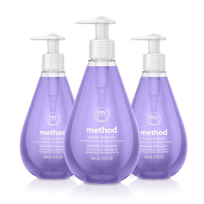 Picture of Method Gel Hand Wash, French Lavender, Biodegradable Formula, 12 fl oz (Pack of 3)