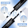 Picture of Lash Bond and Seal 10ml GEMERRY Bond and Seal Lash Glue for Lash Clusters Strong Hold 48-72 Hours Cluster Lash Glue Latex Free Lash Bond and Seal Waterproof Mascara Wand Bond and Seal(Clear, 10ml)