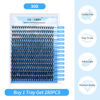 Picture of Individual Lashes GEMERRY 280pcs Large Tray 0.07mm Lash Clusters 30D 8-16 MIX D Curl Cluster Lashes Soft &Natural Individual Lashes Cluster Reusable DIY Eyelash Extensions