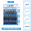 Picture of Individual Lashes GEMERRY 280pcs Large Tray 0.07mm Lash Clusters 40D 8-16 MIX C Curl Cluster Lashes Soft &Natural Individual Lashes Cluster Reusable DIY Eyelash Extensions