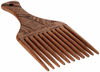 Picture of AFROPICK Wood Hair Pick for Long, Thick, Curly, & Afro Hair (Engraved Brown)