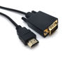 Picture of HDMI to VGA Adapter Cable, Haokiang 6ft/1.8m Gold-Plated 1080P HDMI Male to VGA Male Active Video Converter Cord Support Notebook PC DVD Player Laptop HDTV to D-SUB HD 15 Pin VGA Monitors Projector